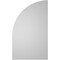 Ekena Millwork Quarter Round Top Right Surface Mount PVC Gable Vent w/ 2"W x 2"P Brickmould Sill Frame, 18"W x 30"H GVPQR18X3003SN - alternate 3